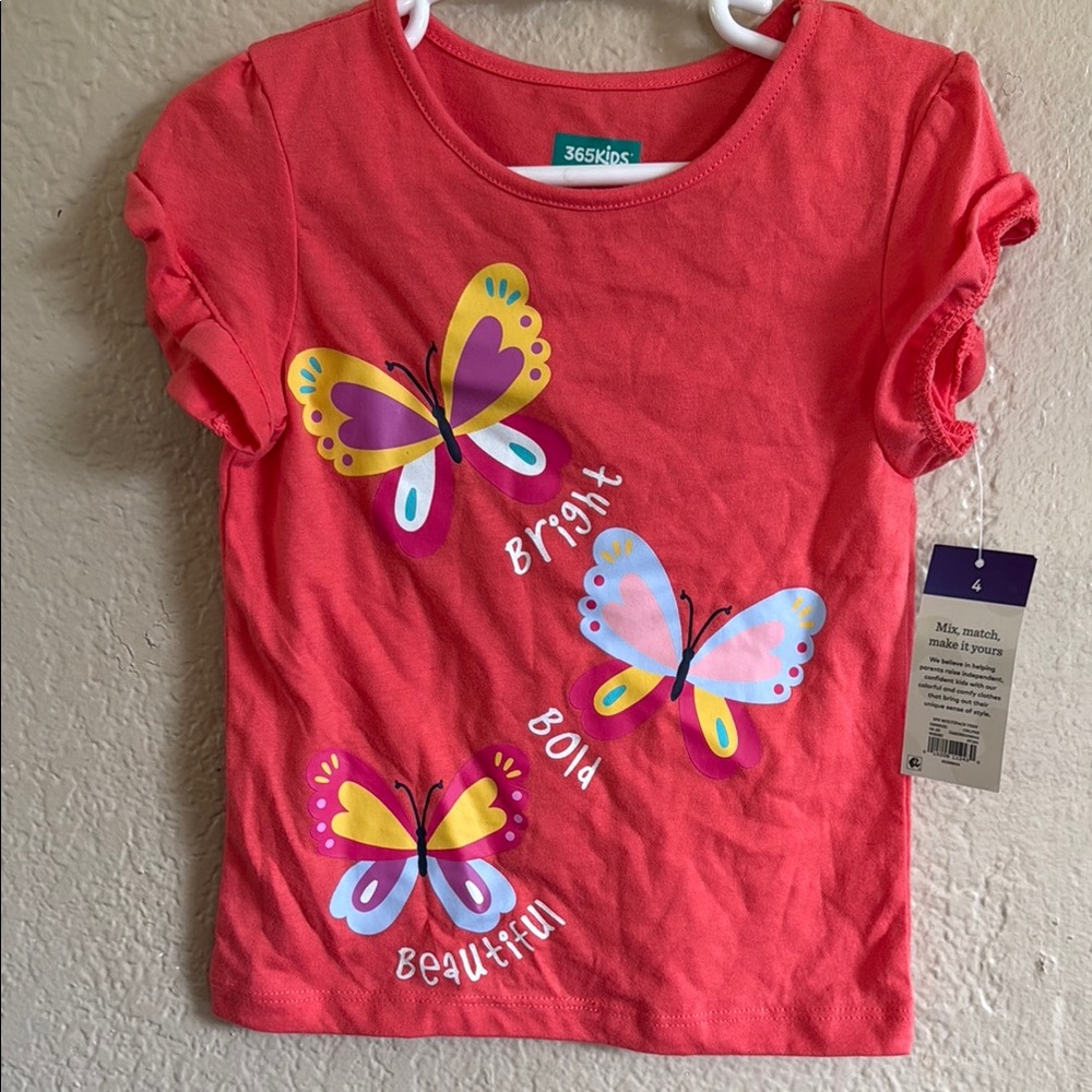 Bright Red Butterfly T-Shirt